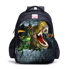 3D Printed Dinosaur School Bag for Boys 13/16 inch