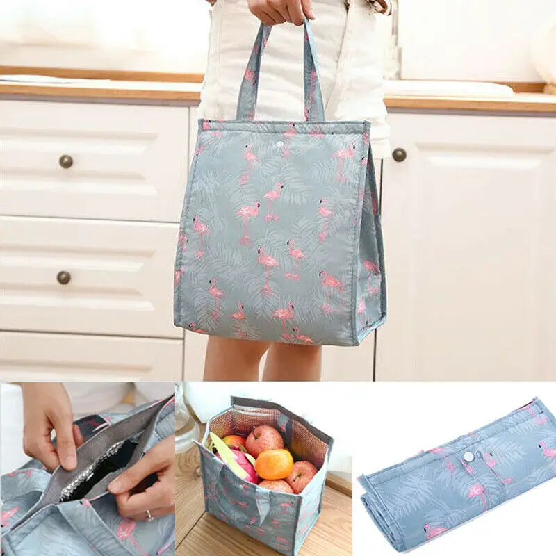 Portable Insulated Lunch Bag Box Picnic Tote Cooler Bags