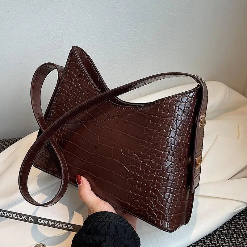 Vintage PU Leather Crossbody Bag Women Shoulder Bag
