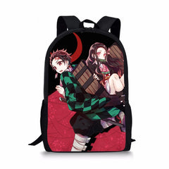 Demon Slayer Kimetsu no Yaiba Backpack for Teens, 17-Inch