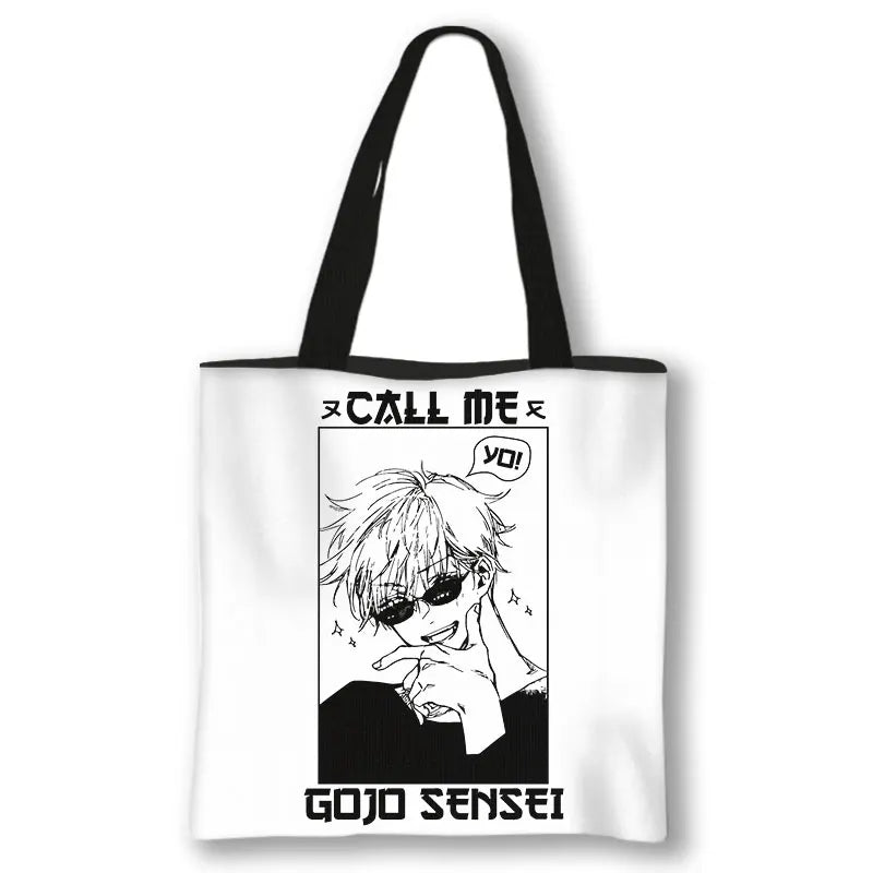 Anime Jujutsu Kaisen Handbag Women Harajuku Tote Bag