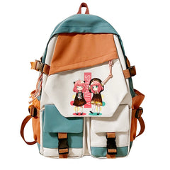 Anime Spy X Family Anya Forger Backpack Orthopedic Schoolbag Girls