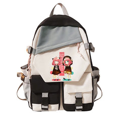 Anime Spy X Family Anya Forger Backpack Orthopedic Schoolbag Girls