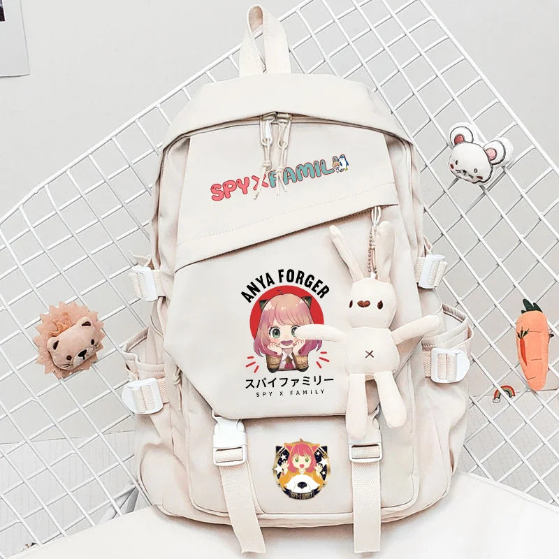Anime Spy X Family Anya Forger Unisex Student Casual Backpack