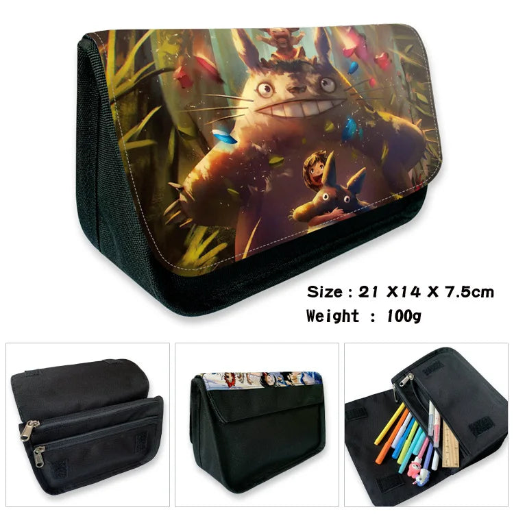 Totoro Anime Pencil Case Cosmetic Makeup Pen Bag Wallet