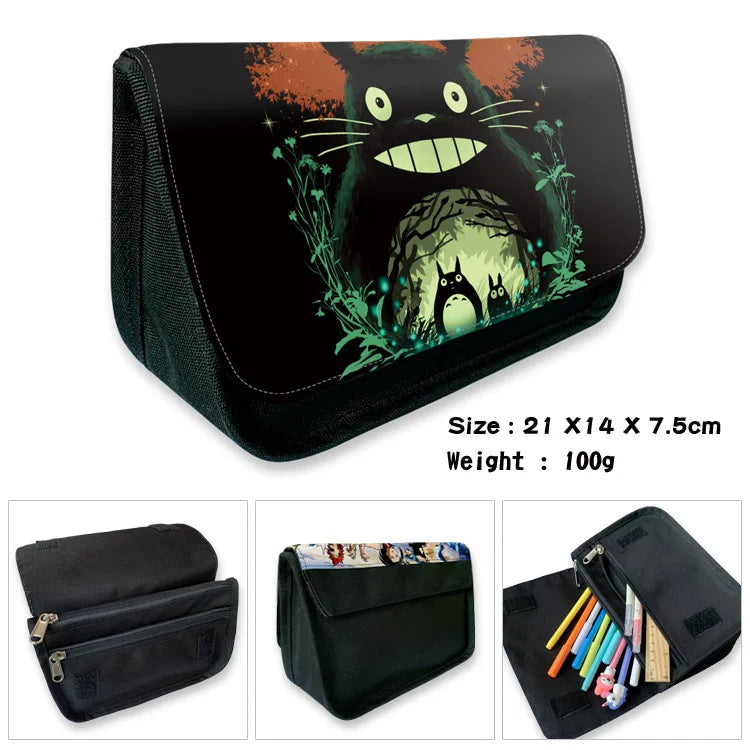 Totoro Anime Pencil Case Cosmetic Makeup Pen Bag Wallet