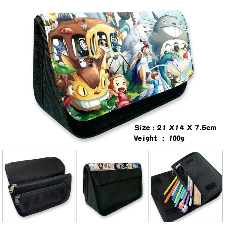 Totoro Anime Pencil Case Cosmetic Makeup Pen Bag Wallet