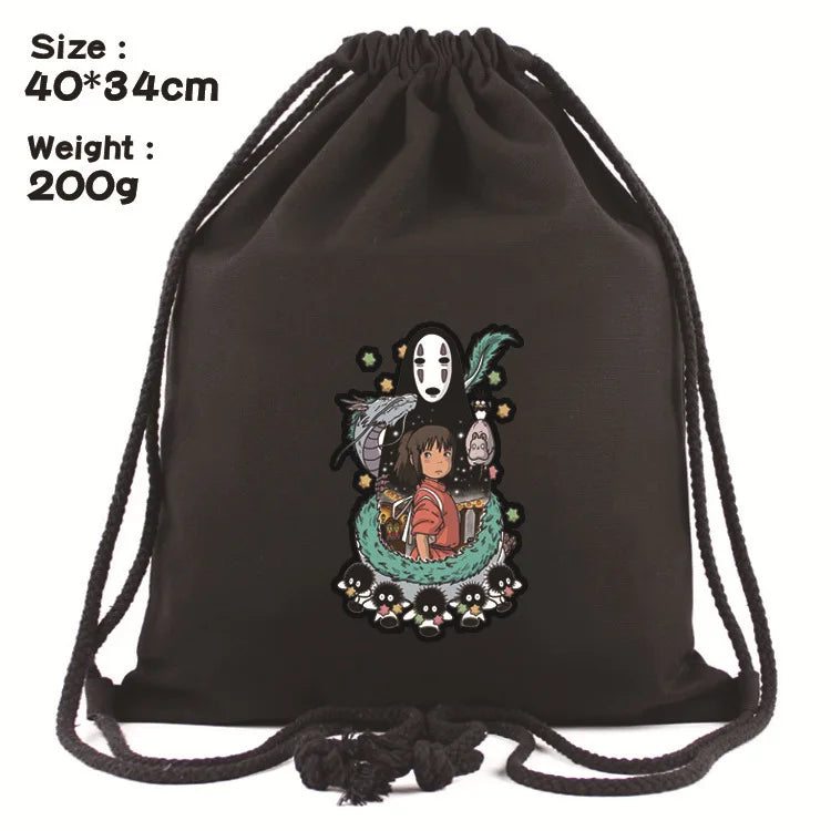 Anime Totoro Women Bagpack Teenagers Schoolbags Men Backpacks