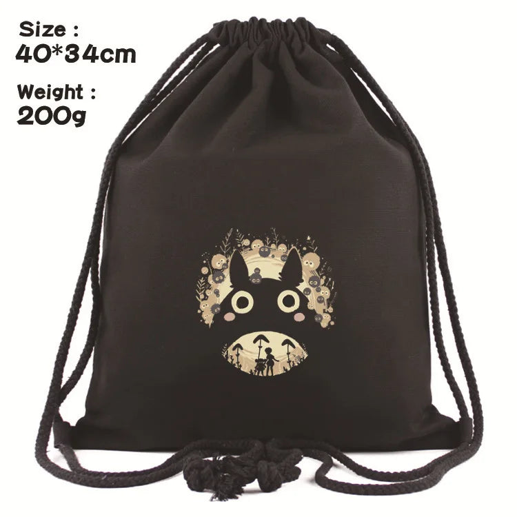 Anime Totoro Women Bagpack Teenagers Schoolbags Men Backpacks