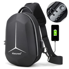 Anti-theft Crossbody Bag with USB Charging Travel Shoulder Bag