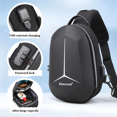 Anti-theft Crossbody Bag with USB Charging Travel Shoulder Bag
