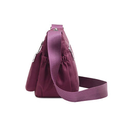 Waterproof Oxford Shoulder Bag for Women Embroidered Handbag