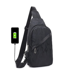 Men Anti-theft Chest Pack Water Repellent Shoulder Bag