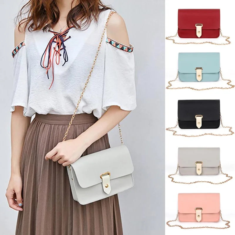 Women's Pu Leather Crossbody Bag Casual Shoulder Handbag