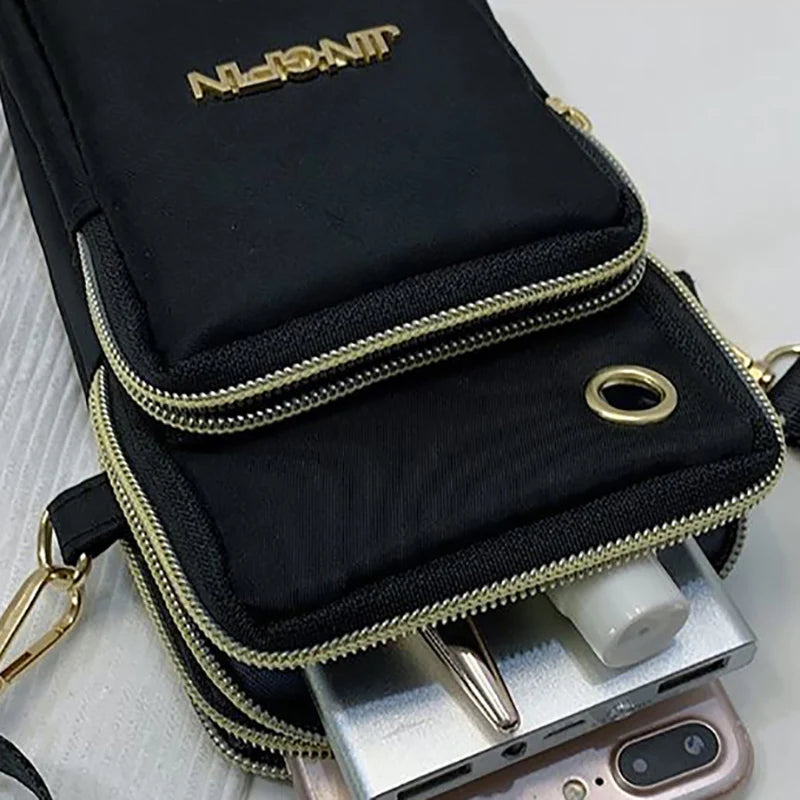 Waterproof Nylon Crossbody Phone Purse for Women