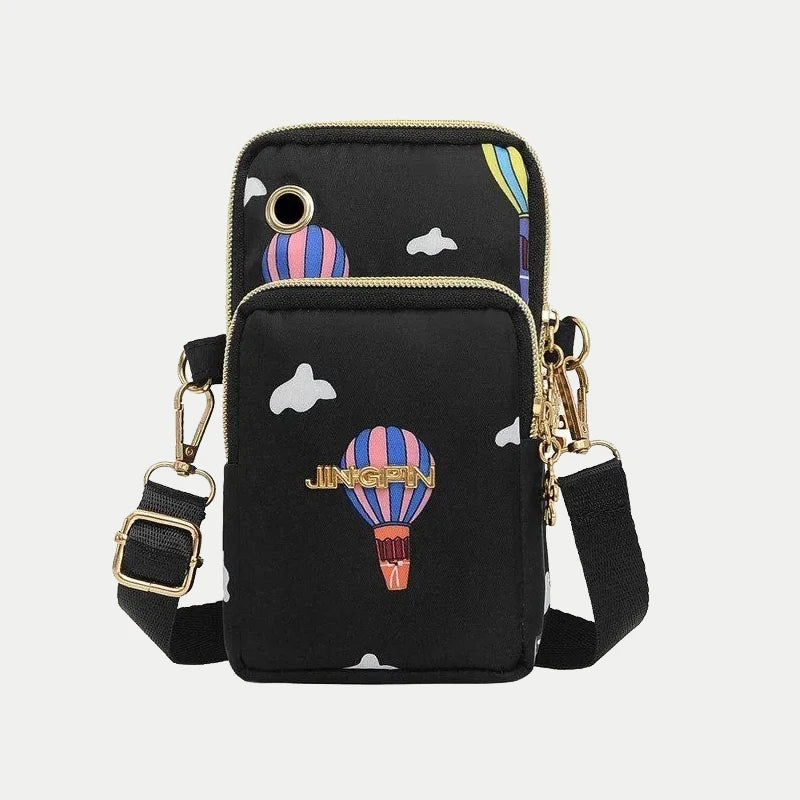 Waterproof Nylon Crossbody Phone Purse for Women