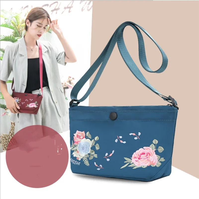 Embroidery Casual Mommy's Bags Shoulder Crossbody Handbags for Women