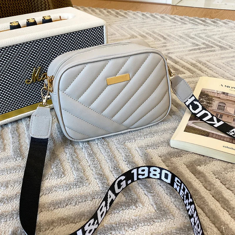 Small Crossbody PU Leather Bag Zipper Handbag for Women