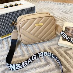 Small Crossbody PU Leather Bag Zipper Handbag for Women