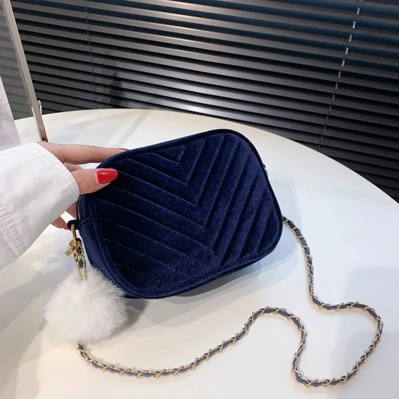 Arrival Flap Shoulder Bag Vintage Crossbody Handbag Velvet Purse