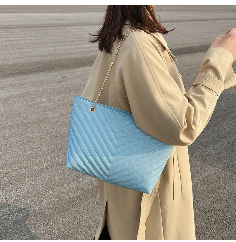 Arrival Ladies Summer Beach Bag Casual Tote Large Capacity Solid Bag