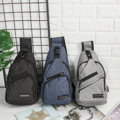Arrival Men's Shoulder Bag USB Charging Crossbody Anti Theft Chest Bag