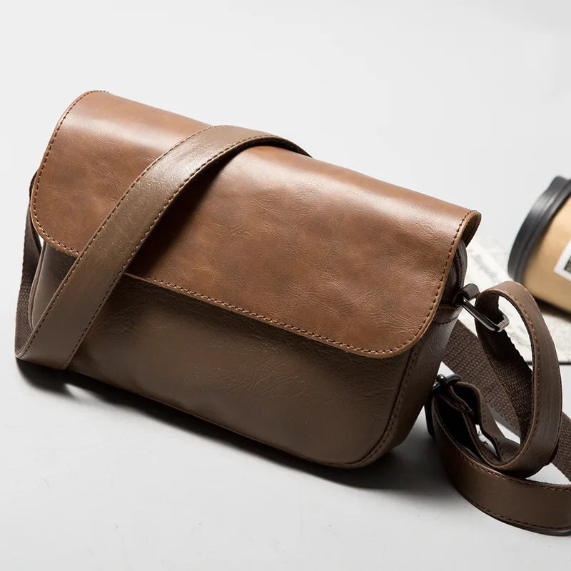 Casual Men Leather Shoulder Bag High Quality Crossbody Satchel Messenger Bags