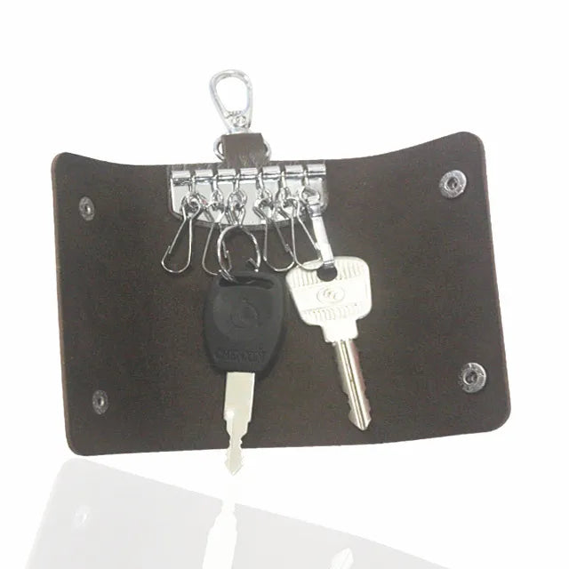 Arrival Men Women PU Leather Key Wallets Key Chain Organizer Bag Pouch Case