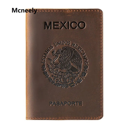 Arrival Mexico Crazy Horse Leather Passport Cover