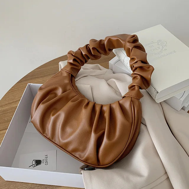 Cloud Handbag Small Armpit Bag Purse Dumpling Hobos Handbag Female