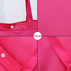 Reusable Foldable Button Shopping Bag Durable Eco Friendly Bags