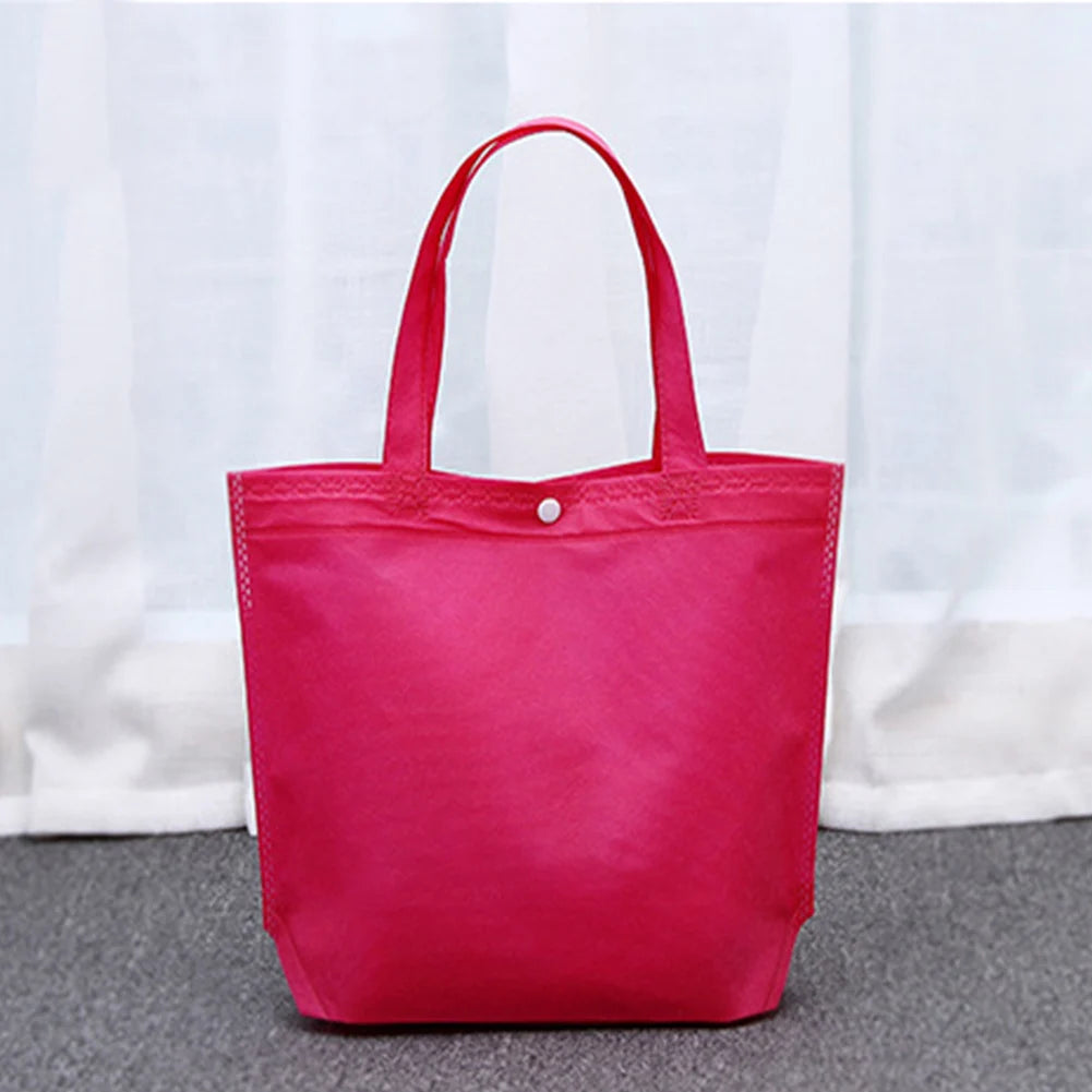 Reusable Foldable Button Shopping Bag Durable Eco Friendly Bags