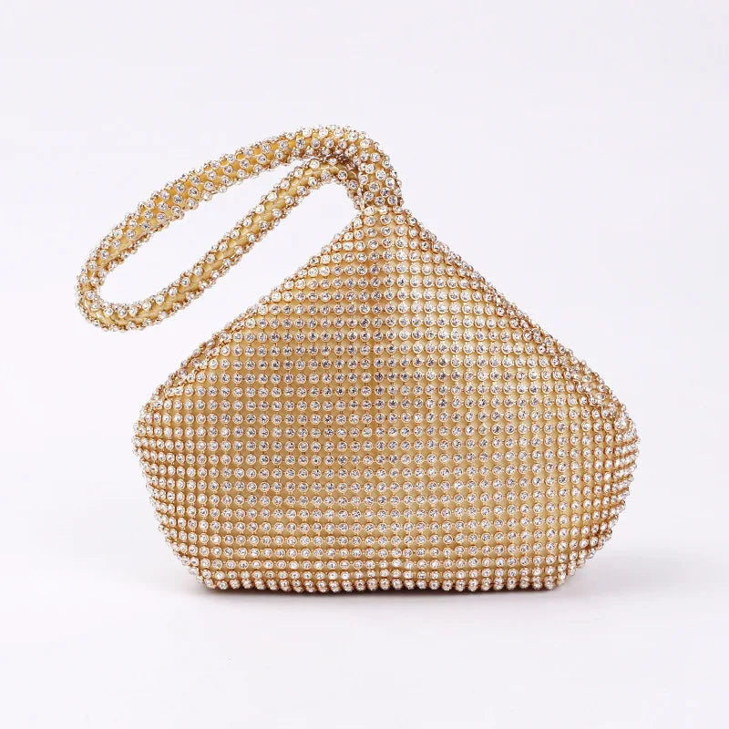 Women Evening Bags Diamond Rhinestones Clutches Silver Crystal Wedding Party