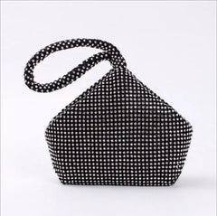 Women Evening Bags Diamond Rhinestones Clutches Silver Crystal Wedding Party