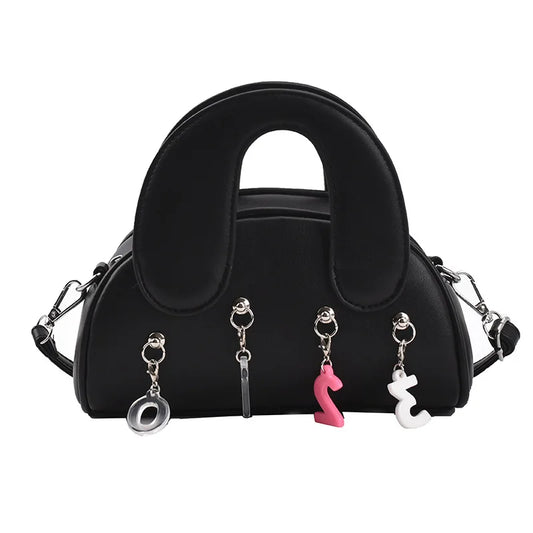 Crystal Tassel Shoulder Messenger Bag Match Handbag Teens Girls Purse