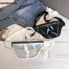 Arrival Women Plastic Jelly Transparent Bag Women Waist Bag
