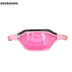 Arrival Women Plastic Jelly Transparent Bag Women Waist Bag