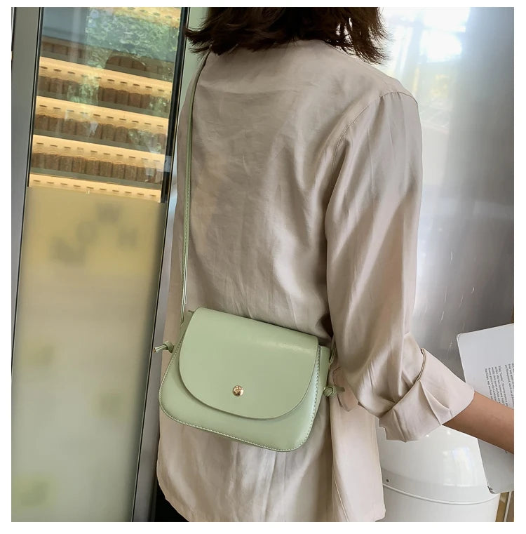 Arrival Women Shoulder Bag Candy PU Leather Ladies Small Square Crossbody Bags F