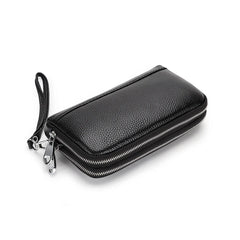 Leather Women Clutch Wallet Large Capacity Zipper Purse Long Style