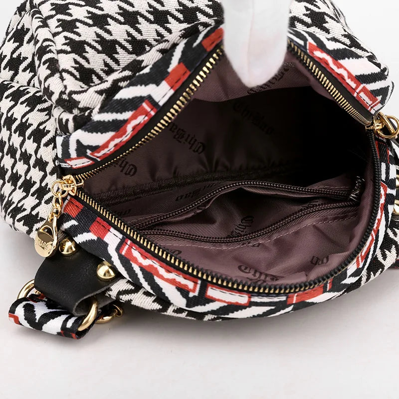 Girls Nylon Backpack Bags Shell Shoulder Floral Animal Print