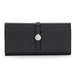 Soft Leather Clutch with Phone Pocket Long Wallet for Women