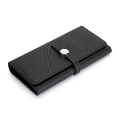 Soft Leather Clutch with Phone Pocket Long Wallet for Women