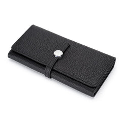 Soft Leather Clutch with Phone Pocket Long Wallet for Women