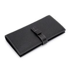 European American Style Leather Women Wallet Long Zipper Purses