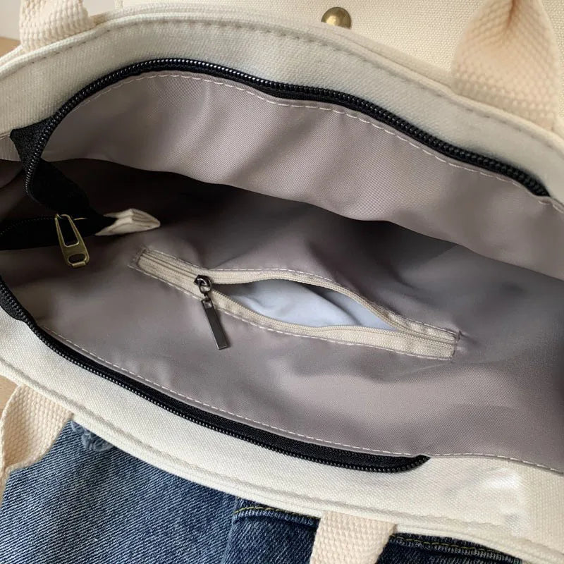 Vintage Shoulder Bag for Women with Outside Pocket