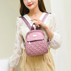 Women Diamond Lattic Embrodiery Nylon Crossbody and Shoulder Tote Handbags