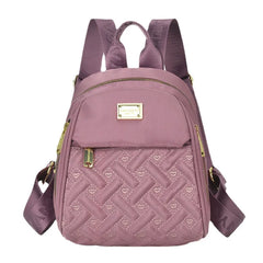 Women Diamond Lattic Embrodiery Nylon Crossbody and Shoulder Tote Handbags