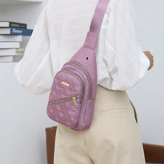 Nylon Thread Chest Waist Bags Shoulder Crossbody Packs Handbags