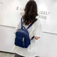 Women's Mini Embroidery Thread Backpack - Lightweight Tote Handbag