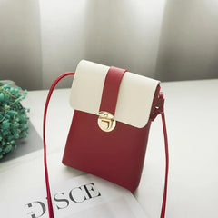 Women PU Leather Shoulder Bags Girls Brief Flap Casual Messenger Bags